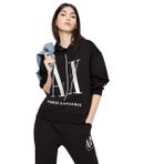 A|X ARMANI EXCHANGE Kadın Icon Project Kapüşonlu Sweatshirt, Siyah, L
