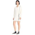 A|X Armani Exchange Kadın Pamuklu Fransız Terry V Yaka Mini Sweatshirt Elbise, Iso, S