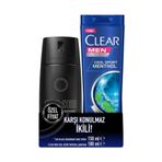 Axe Black Erkek 150 ml Deodorant + Clear Men 180 ml Şampuan