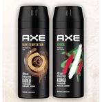 Axe Bodyspray Africa 2x150 ml Ave Bodyspray Dark Temptation 150 ml Erkek Sprey Deodorant