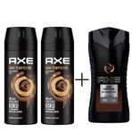 Axe Dark Temptation 2x150 ml Erkek Deodorant Sprey + Clear Men 2X180 ml Şampuan