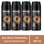 Axe Dark Temptation 4x150 ML Erkek Sprey Deodorant