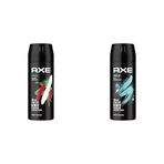 Axe Erkek Deodorant & Bodyspray Africa 48 Saat Etkileyici Koku (150 ml) ve Axe Erkek Sprey Deodorant Apollo 48 Saat Etkileyici Koku Vücut Spreyi 150 ml