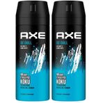 Axe Erkek Deodorant Sprey Ice Chill 150 ml 2li paket