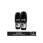 Axe Erkek Roll On Deodorant Black 48 Saat Etkileyici Koku 50 Ml X2