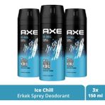 Axe Ice Chill 150 ml 3'lü Erkek Deodorant