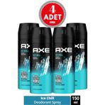 Axe Ice Chill 4x150 ML Erkek Sprey Deodorant