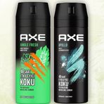 Axe Jungle Fresh 150 ml + Apollo 150 ml Erkek Sprey Deodorant