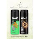 Axe Jungle Fresh 150 ml + Dark Temptation 150 ml Erkek Sprey Deodorant