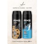 Axe Leather & Cookies 150 ml + Ice Chill 150 ml Erkek Sprey Deodorant