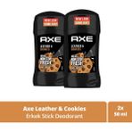 Axe Leather Cookies 2x50 ML Erkek Stick Deodorant