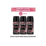Axe Premium Collection Erkek Spray Deodorant Cocoa Velvet 150 ml X3
