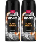 AXE Premium Collection Erkek Sprey Deodorant Black Vanilla 150 ml 2li paket
