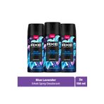 Axe Premium Collection Erkek Sprey Deodorant Blue Lavender 72 Saat Ferahlık 150 Ml X3