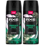AXE Premium Collection Erkek Sprey Deodorant Emerald Sage 150 ml (2 paketi)