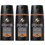 Axe What Leather Cookies 3x150 ml Erkek Deodorant Sprey