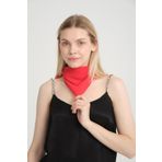 Axesoire 13731-1 Kırmızı Pliseli Bandana Fular
