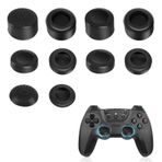 AXFEE PS5 ve PS4 Denetleyicisi ile Uyumlu 10 Adet Başparmak Tutacağı, Silikon Kaymaz Başparmak Kapağı, Joystick Denetleyici Koruması, PS5/4/XBOX ONE/XBOX 360/XBOX SERİSİ X/SWITCH PRO ile Uyumlu