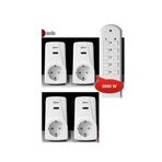 AXIS DÖRTLÜ UZAKTAN KUMANDALI PRİZ SET 3680 W