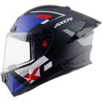 Axor Saber x Sports Siyah-Mavi Kapalı Kask