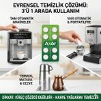 Axor Termos ve Cezve Temizleme Tableti 8'li - Inatçı Kahve Lekesi ve Koku Giderici (Çelik Dostu) - 1 Adet - Kahve Karışımı