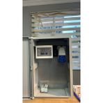 AXOY ELEKTRİK SİEMENS 7,4 kw araç şarj ünitesi panosu mavi kapak ve ihtiyaç prizi