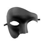 Axvxby Erkek Maskesi, Tek Gözlü Fantom Maskesi, Yarım Yüz Maskesi, Phantom Opera Erkekler Maskeli Balo, Parti, Gece Kulübü Maskesi, Tiyatro Tarzı