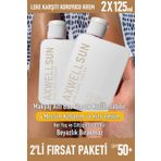 Axwell Sun Care 50+ Faktör Leke Karşıtı Tüm Cilt Tipleri 2x125 ml Renksiz Güneş Koruyucu Krem