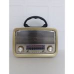 AXWER Bluetooth Hoparlör Fm Radyo USB Tf Aux Ses Bombası Müzik Çalar Mp3 Çalar - Kahverengi- Tek Ebat