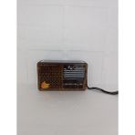 AXWER Solar Fm Radyo Bluetooth Hoparlör Mp3 Çalar Usb.tf.aux Çalar El Feneri - Kahverengi- Tek Ebat