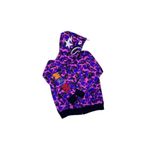 Axxan BAPE PUBG NAKIŞ İŞLEMELİ FERMUARLI KAPUŞONLU HIRKA MOR 8-9 Yaş