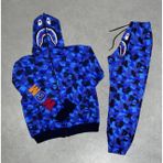 Axxan Unisex Pubg Bape X Shark Eşofman Takımı - mavi Mavi 10-11 Yaş