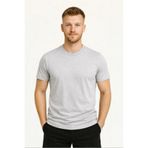 Axxel Erkek Gri Kısa Kollu T-SHIRT-D405