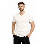 AXXEL Erkek Krem Pamuk Likralı Süprem Kısa Kollu-T-shirt-D231