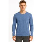 Axxel Erkek Mavi Melanj Uzun Kollu Süprem T-SHIRT-D2275 - 2XL