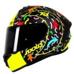 Axxis Draken Crazy Matt Fluor Yellow Full Face Motosiklet Kaskı