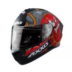 Axxıs Draken Garglen Mat Siyah-Kırmızı Fullface Kask