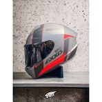 Axxis Draken Mp4 Red. ''2 Vizörlü'' + ''sticker'' Hediyeli, Mat Motosiklet Kapalı Kask - XL