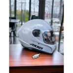 Axxıs Draken Nardo Gri. ''2 Vizörlü'' + ''sticker'' Hediyeli, Mat Motosiklet Kapali Kask - 2XL