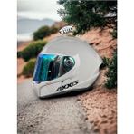 Axxıs Draken Nardo Gri. ''2 Vizörlü'' + ''sticker'' Hediyeli, Mat Motosiklet Kapali Kask - XL
