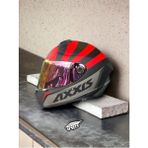 Axxıs Draken Premier Sonar. ''2 Vizörlü'' + ''sticker'' Mat Motosiklet Kapalı Kask - Siyah