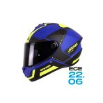 Axxıs Draken S Sonar E7 Mat Mavi Motosiklet Kask (Siyah Vizör Hediyeli)
