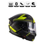 Axxis FF103SV Amarillo Fluor Mate Fiber Solid B3 Motor Kaskı