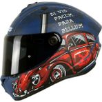 Axxis Motosiklet Full Face Draken S Matt Mavi C7 V.2 Motor Kaskı - Renkli