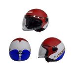 AXXIS SQUARE BITONE MATT YARIM KASK - KIRMIZI-MAVİ - L