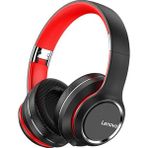AXYA Lenovo Bluetooth Kulaklık Kulak Üstü Kablosuz Kulaklık HD200 Siyah - Kırmızı