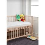 AY Home % 100 Pamuklu Yüzde Yüz Sıvı Geçirmez Bebek Çoçuk Yatak Alezi Yatak Koruyucu Beşik Yatağı Çoçuk Pussedi Alezi 70 x 140 cm Ebatında Dört Kenar Lastıklı Alez - Beyaz
