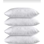 AY Home 4'lü Yastık Seti Boncuk Silikon 800 gr Ağırlığında Pamuklu Beyaz Yastık - 50 x 70 cm