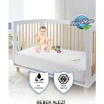 AY Home Bebek Çoçuk Sıvı Geçirmez Pamuklu Terletmez Yatak Alezi - Beyaz - 70 x 140 cm