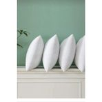 AY Home Boncuk Sılıkon Yastık 4 Adet 800 gr 50 x 70 cm Ebatinda Diş Kumaşı 100% Pamuklu Antibakteriyal Yastıksı - Beyaz